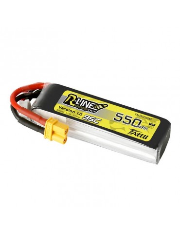 Akumuliatorius Tattu R-Line 550mAh 7.4V 95C 2S1P XT30
