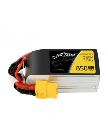 Akumuliatorius Tattu 850mAh 11.1V 75C 3S1P Jungtis XT60