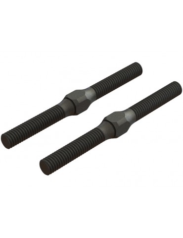 Arrma Steel Turnbuckle M4x48mm Black (2)