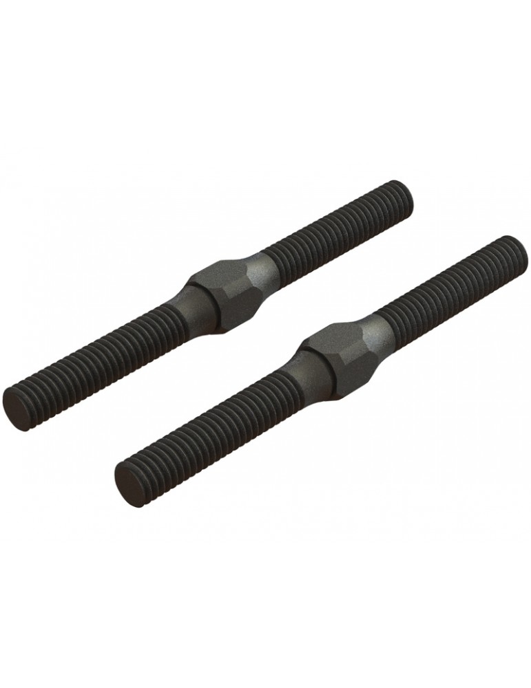 Arrma Steel Turnbuckle M4x48mm Black (2)