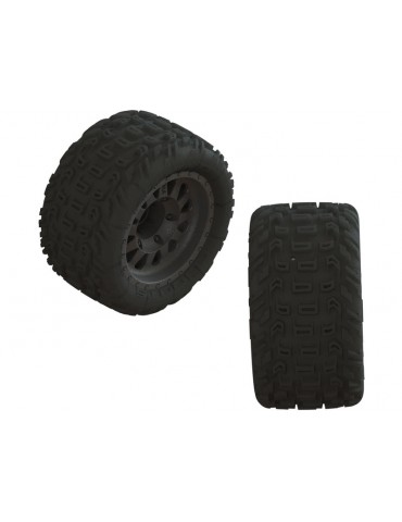 Arrma 1/10 dBoots Katar MT Pre-Mounted Tire 14mm Hex (2)