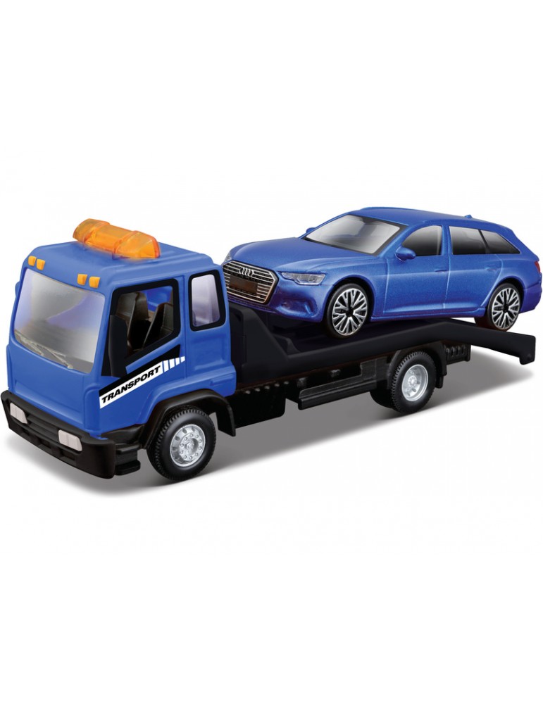 Bburago Tow Truck with Audi A6 Avant 1:43