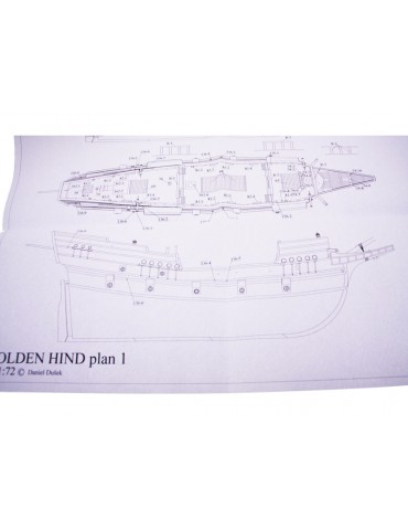 Dušek Golden Hind 1577 1:72 kit
