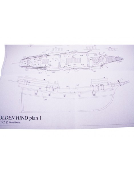 Dušek Golden Hind 1577 1:72 kit