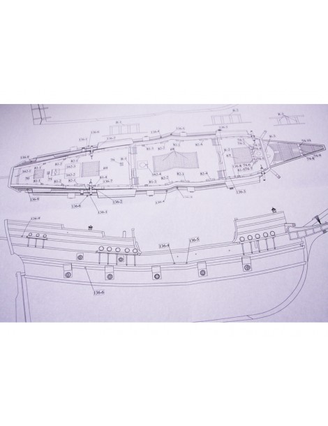 Dušek Golden Hind 1577 1:72 kit