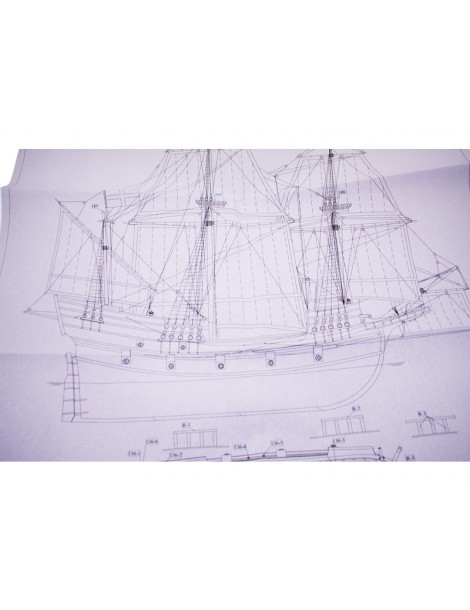 Dušek Golden Hind 1577 1:72 kit