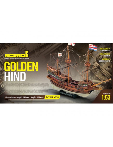 Golden Hind Bausatz 1:53 Mamoli