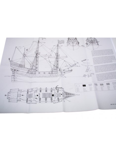 Golden Hind Bausatz 1:53 Mamoli