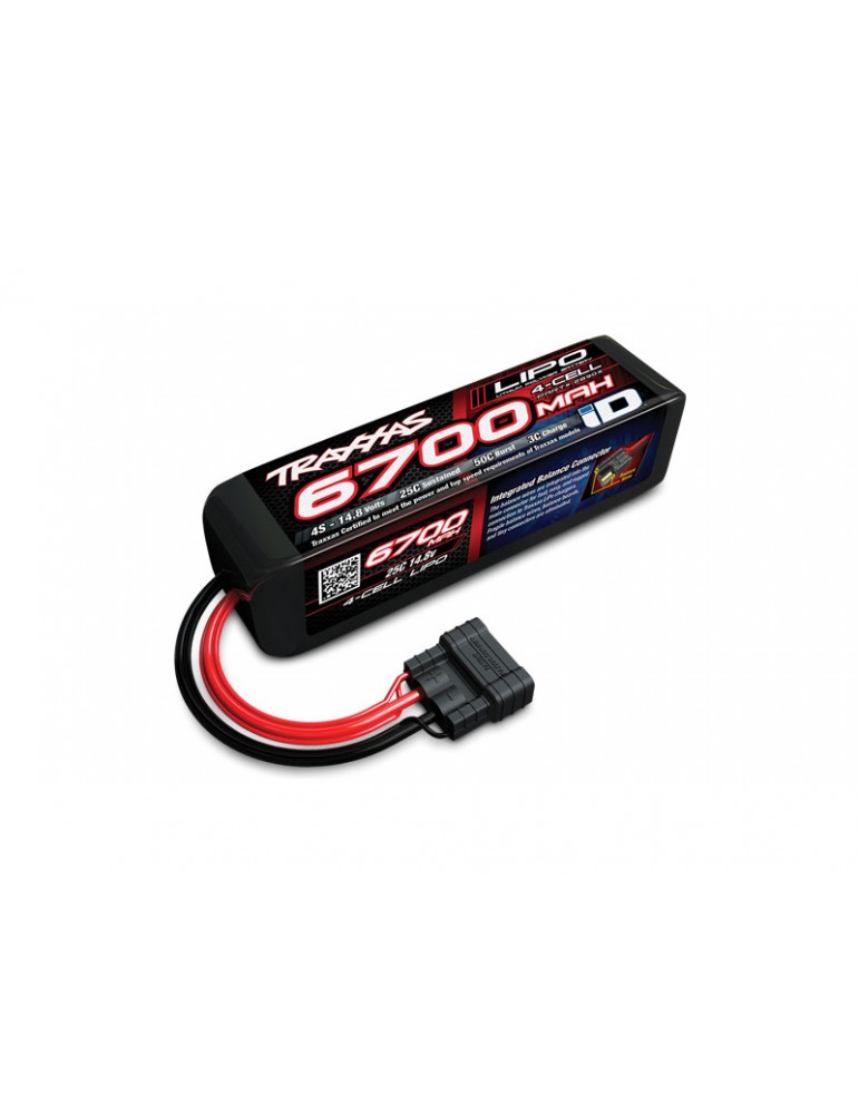 Traxxas LiPo Battery 14.8V 4-Cell 6700mAh 25C iD