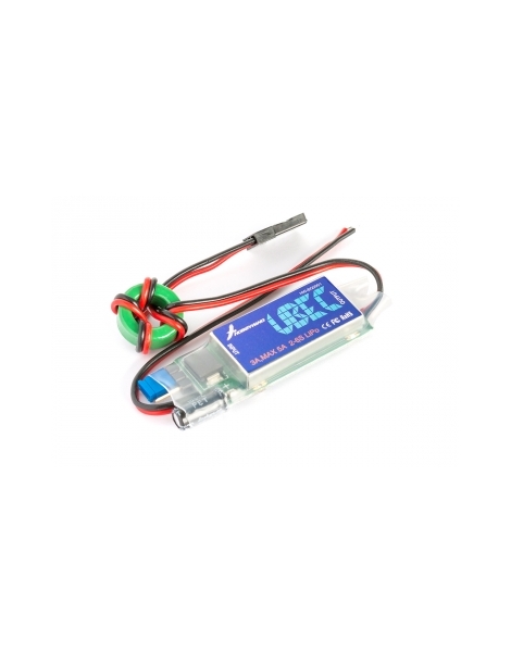 UBEC 3A 2–6S LiPo įtampos reguliatorius RC modeliams