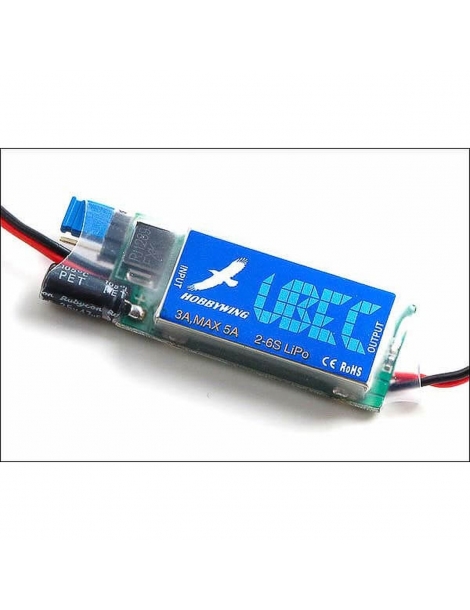 UBEC 3A 2–6S LiPo įtampos reguliatorius RC modeliams