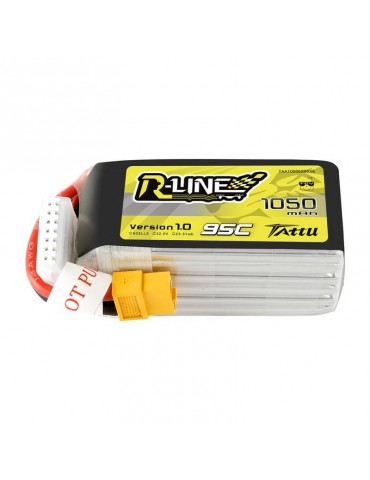 Akumuliatorius Tattu R-Line 1050mAh 22.2V 95C 6S1P XT60