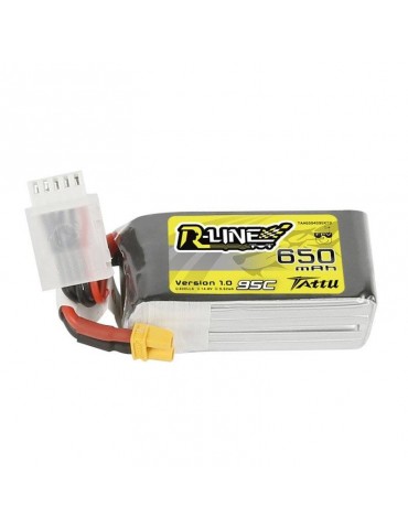 Akumuliatorius Tattu R-Line 650mAh 14,8V 95C 4S1P XT30