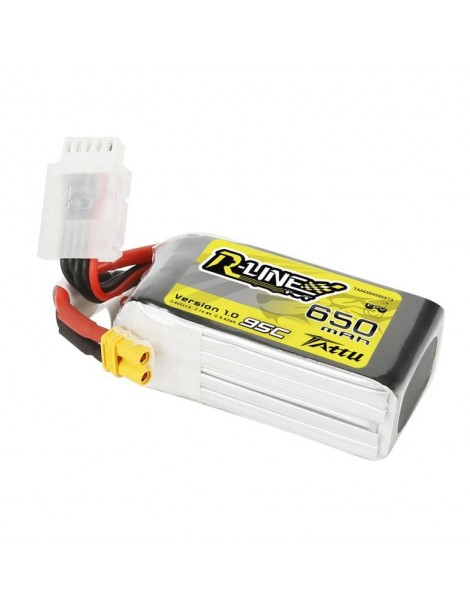 Akumuliatorius Tattu R-Line 650mAh 14,8V 95C 4S1P XT30