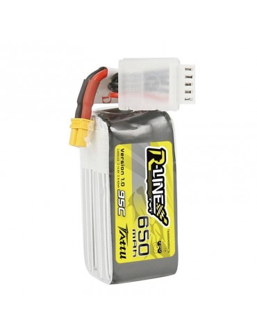 Akumuliatorius Tattu R-Line 650mAh 14,8V 95C 4S1P XT30