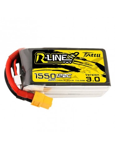 Akumuliatorius Tattu R-Line Version 3.0 1550mAh 14,8V 120C 4S1P XT60