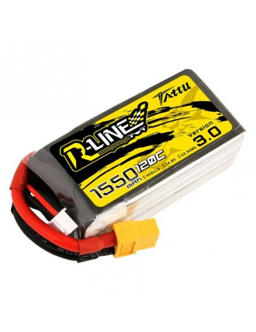 Akumuliatorius Tattu R-Line Version 3.0 1550mAh 14,8V 120C 4S1P XT60