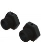 Arrma Aluminum Wheel Hex 17mm - 14.6mm Thick, Black (2)