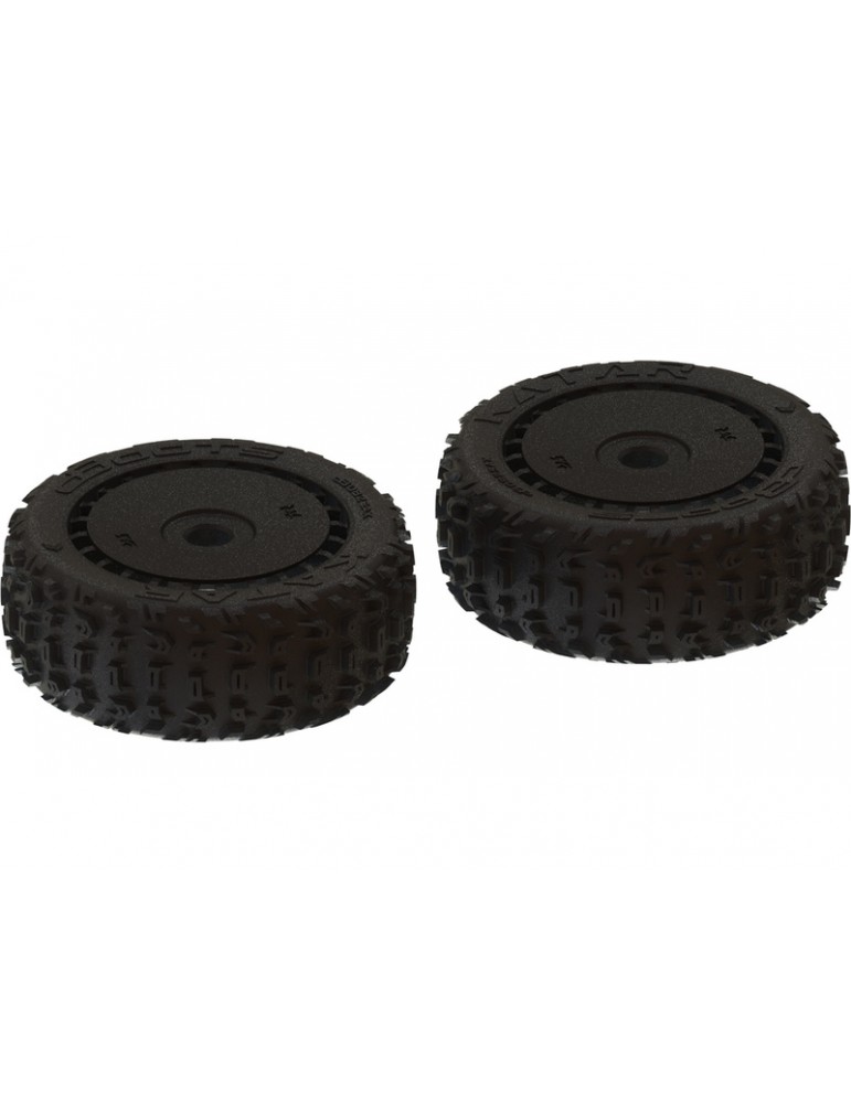Arrma dBoots 'Katar B 6S' Tire Set Black - Pair