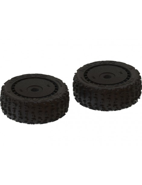 Arrma dBoots 'Katar B 6S' Tire Set Black - Pair
