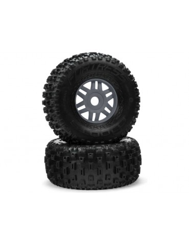 Arrma dBoots Fortress Tyre Set Gun Metal (Pair)
