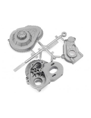 Axial LCX Transmission Case Silver