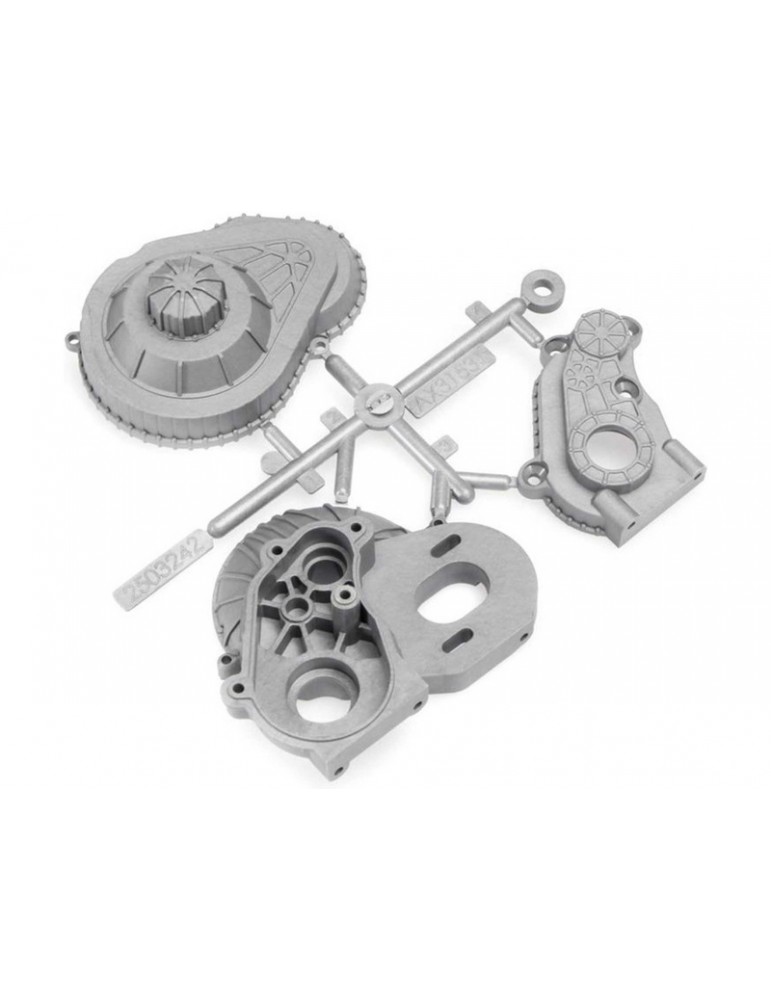 Axial LCX Transmission Case Silver