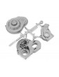 Axial LCX Transmission Case Silver