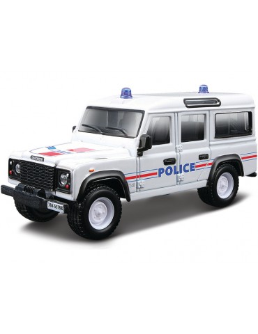 Bburago Land Rover Defender 110 1:50 white - police
