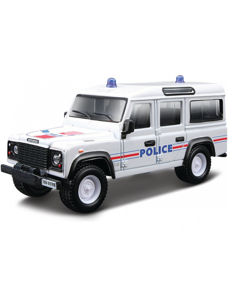 Bburago Land Rover Defender 110 1:50 white - police