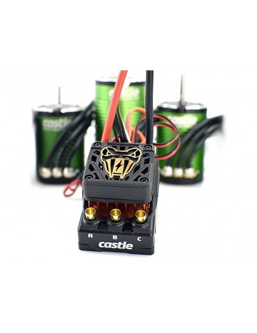 Castle Motor 1406 2280ot/V Senzored, ESC Copperhead