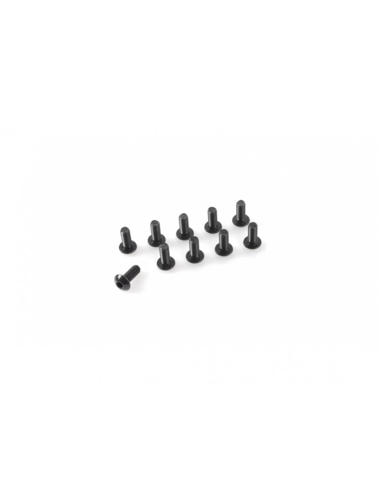Screw Hex Button Head M3x16mm Steel (10)