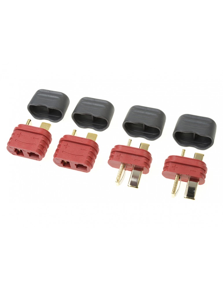 Connector Gold Plated Deans w/ Cap (2 pairs)