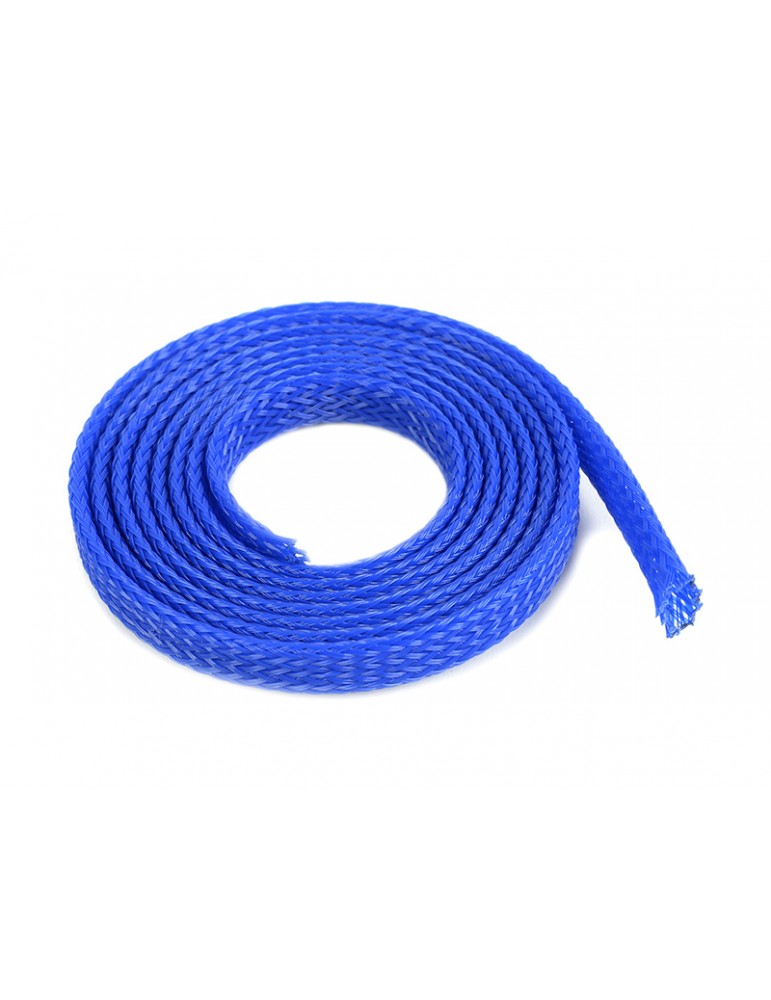 Wire Protection Sleeve Braided 6mm Blue (1m)