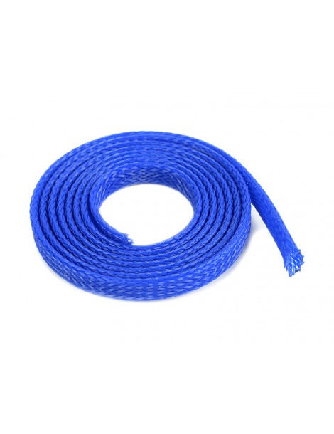 Wire Protection Sleeve Braided 6mm Blue (1m)