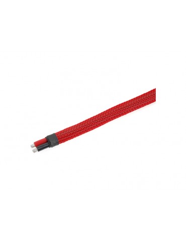 Wire Protection Sleeve Braided 6mm Red (1m)
