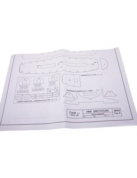 COREL H.M.S. Greyhound frigate 1720 1: 100 kit