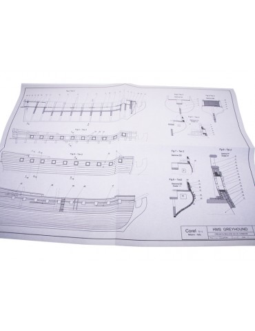 COREL H.M.S. Greyhound frigate 1720 1: 100 kit