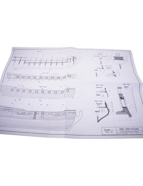 COREL H.M.S. Greyhound frigate 1720 1: 100 kit