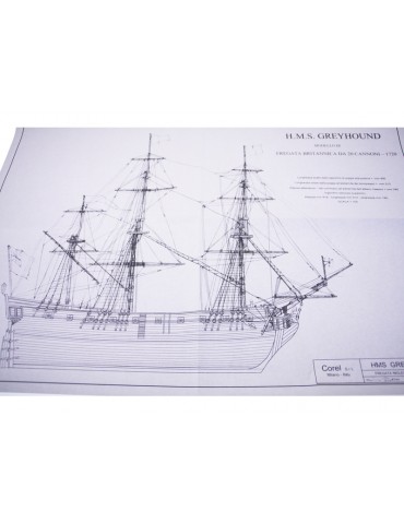 COREL H.M.S. Greyhound frigate 1720 1: 100 kit