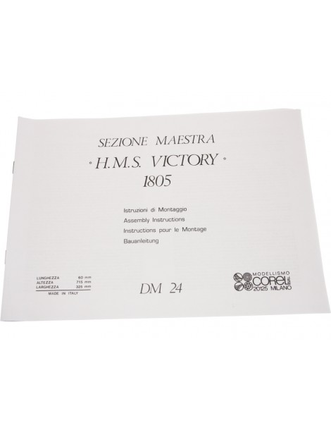 COREL H.M.S. Victory 1651 modelio pjūvis 1:98 Rinkinys