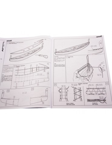 AMATI Navae Egizia Egyptian ship 1:50 set