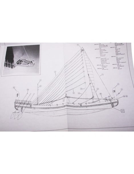 AMATI Navae Egizia Egyptian ship 1:50 set