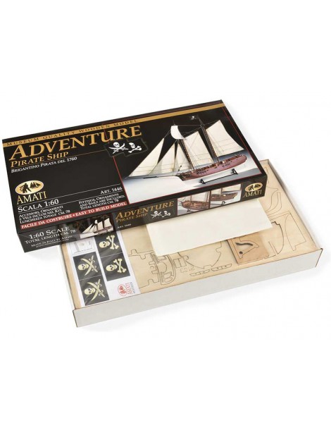 AMATI Adventure Pirate Ship 1760 1:60 set