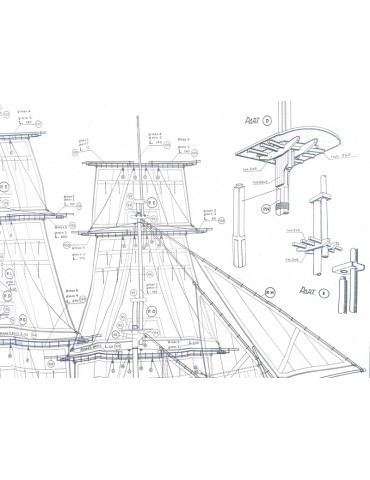 Mantua Model HMS Bounty 1:60 kit