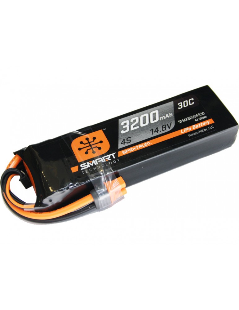Spektrum Smart LiPo 14.8V 3200mAh 30C akumuliatorius su IC3 jungtimi