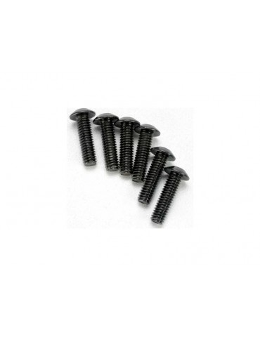 Traxxas Screws, M4x14mm button-head machine (hex drive) (6)