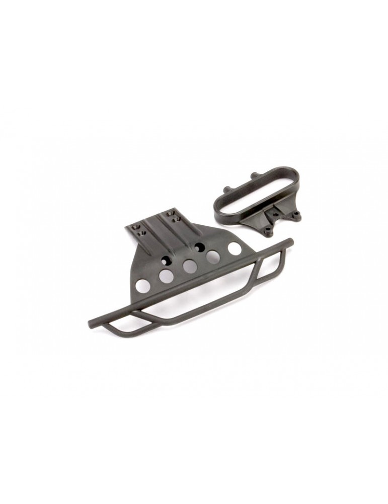 Traxxas Bumper, front/ bumper mount, front (black)