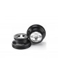 Traxxas Wheels 2.2/3.0", SCT satin chrome-black (2) (4WD f/r, 2WD rear)