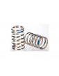 Traxxas Spring, shock (nickel finish) (GTR) (2.925 rate, blue) (2)